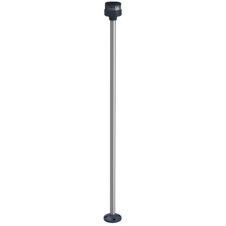 Picture of Fixing plate with 800mm aluminium pole for modular tower lights, Harmony XVU, black, 60mm