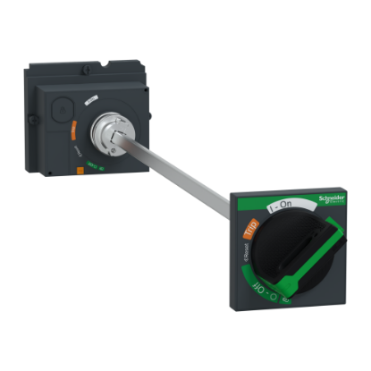 Picture of Extended rotary handle, ComPacT NSX100/160/250 withdrawable, black handle, telescopic shaft length 248mm to 600mm, IP55