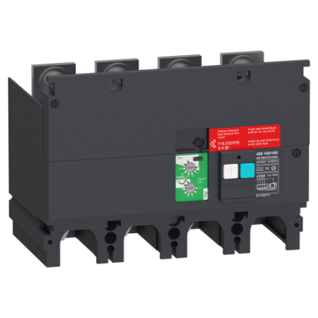 Picture of Earth-leakage add-on protection module VigiPacT, ComPacT NSX 100/160, 440VAC to 550VAC, 30mA to 30A, 4 poles