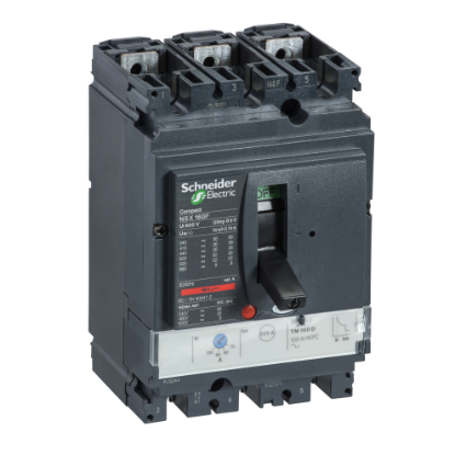 Picture of Circuit breaker, ComPact NSX160H, 70kA/415VAC, TMD trip unit 160A, 3 poles 3d