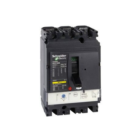 Picture of Circuit breaker, ComPact NSX100H, 70kA/415VAC, TMD trip unit 25A, 3 poles 3d