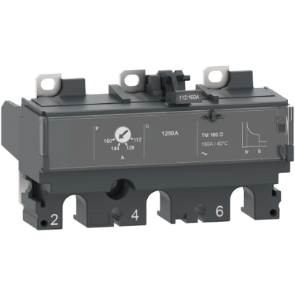 Picture of Trip unit TM25D, ComPacT NSX100, 3 poles, thermal magnetic protections, 25A rating