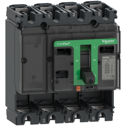Picture of Circuit breaker basic frame, ComPacT NSX160L, 150kA/415VAC, 4 poles, 160A frame rating, without trip unit