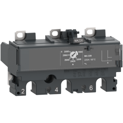 Picture of Trip unit MA25, ComPacT NSX100/160, 3 poles, magnetic protections, motor protection, 25A rating