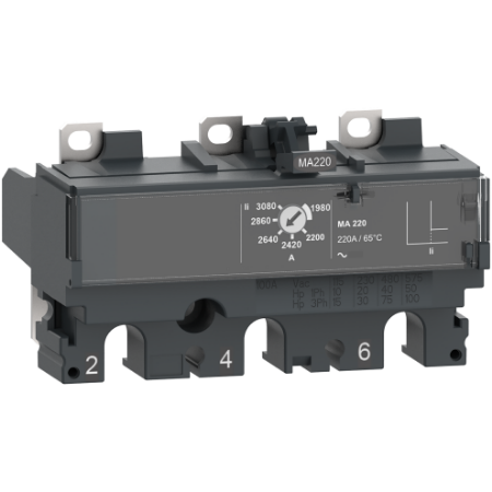 Picture of Trip unit MA100, ComPacT NSX100/160/250, 3 poles, magnetic protections, motor protection, 100A rating