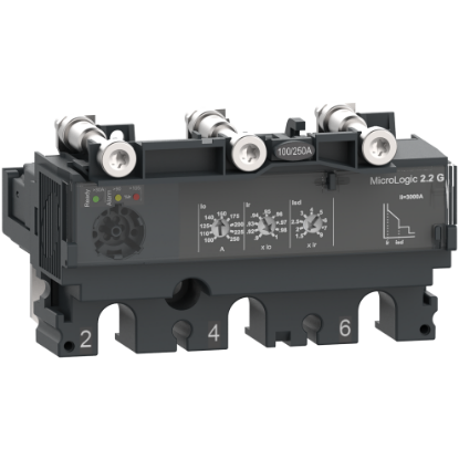 Picture of Trip unit MicroLogic 2.2G, ComPacT NSX100/160/250, 3 poles, electronic basic protections, generator protection, 100A