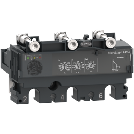 Picture of Trip unit MicroLogic 2.2G, ComPacT NSX160/250, 3 poles, electronic basic protections, generator protection, 160A rating