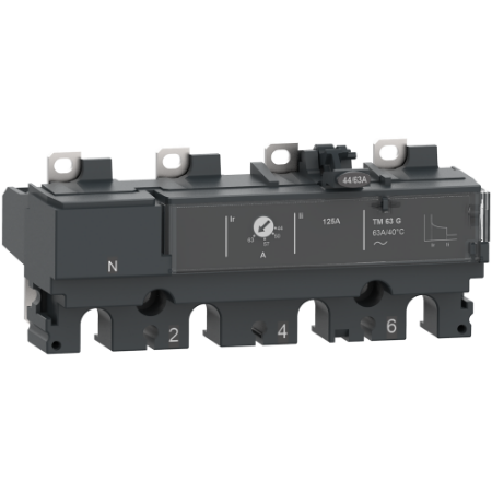 Picture of Trip unit TM160G, ComPacT NSX160/250, 4 poles 4D (neutral protected), thermal magnetic protections, generator, 160A