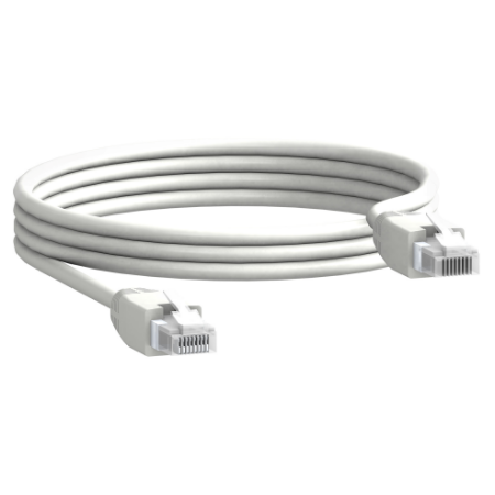 Picture of Communication cable, ComPacT, MasterPact, 2 x RJ45 male connectors, 3m length, set of 5 parts