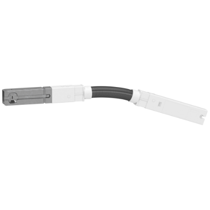 Picture of Flexible length, Canalis KBA, 25/40A, 1 circuit, 3L+N+PE, 0.5m, compatible with DALI protocol, white RAL9003