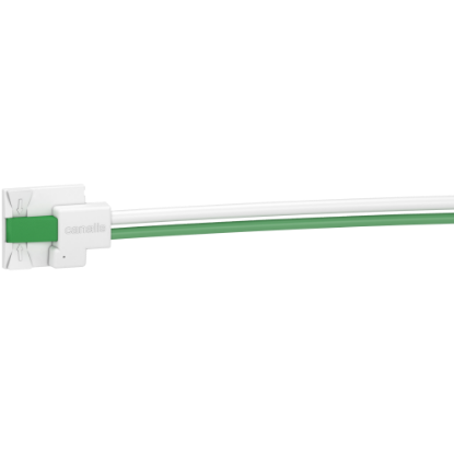 Picture of Connector, Canalis KB, 16A, L1+N+PE, direct connection, pre wired, 2m length, compatible DALI/KNX protocol, green