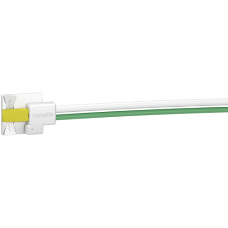 Picture of Connector, Canalis KB, 16A, L2+N+PE, direct connection, pre wired, 2m length, compatible DALI/KNX protocol, yellow