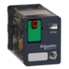Picture of power relay, Harmony Electromechanical Relays, 15A, 2CO, with LED, lockable test button, 48V AC