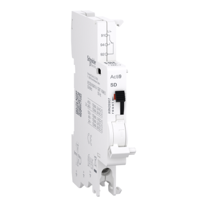 Picture of Auxiliary contact, Acti9 A9N, SD, 1 C/O, 100mA to 6A, 24-415 VAC, 24-130 VDC, bottom connection