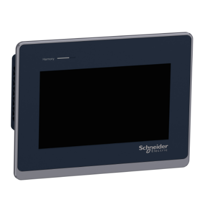 Picture of touch panel screen, Harmony ST6, 7inch wide display, 2COM, 2Ethernet, USB host and device, 24V DC