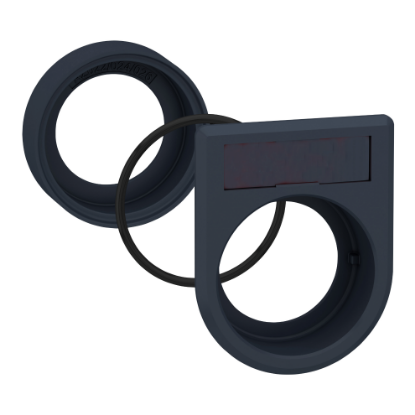 Picture of Harmony XB5, Flush mounting kit Ø30 for selector switches and illuminated push buttons Ø22, plastic, 1-line legend