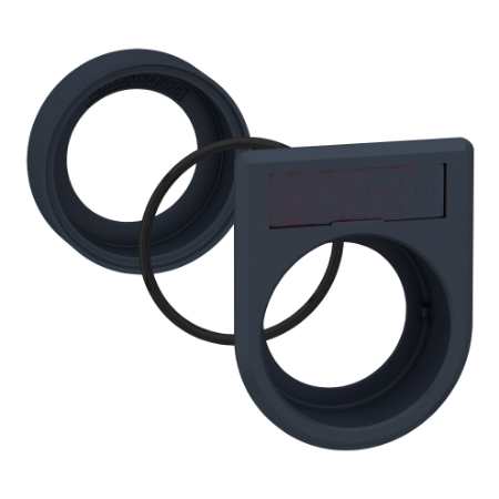 Picture of Harmony XB5, Flush mounting kit Ø30 for selector switches and illuminated push buttons Ø22, plastic, 1-line legend