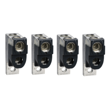 Picture of Aluminium bare cable connectors, ComPacT NSX, for 2 cables 35mm² to 240mm², 630A, set of 4 parts