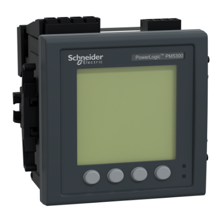 Picture of power meter PowerLogic PM5340, ethernet, up to 31st Harmonic, 256KB 2DI/2DO 35 alarms