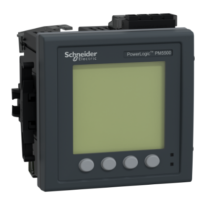 Picture of power meter PowerLogic PM5560, 2 ethernet, up to 63th Harmonic, 1,1MB 4DI/2DO 52 alarms