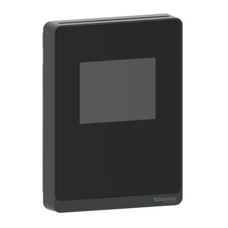 Picture of SpaceLogic SLA Series Temperature Sensor, Room, Color Touchscreen, Analog Outputs, Optimum Black Housing