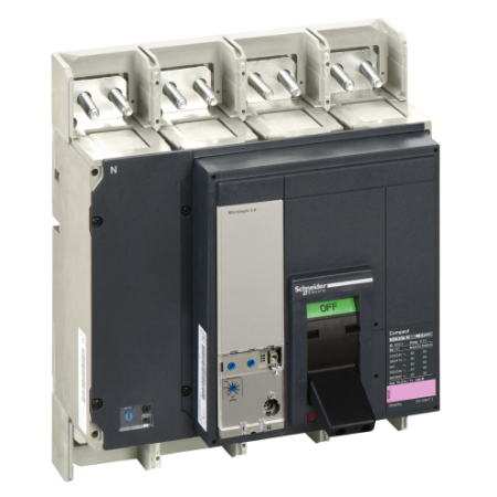 Picture of Circuit breaker, ComPact NS630bN, 50kA/415VAC, Micrologic 2.0 trip unit, 630A, fixed, 4 poles 4d