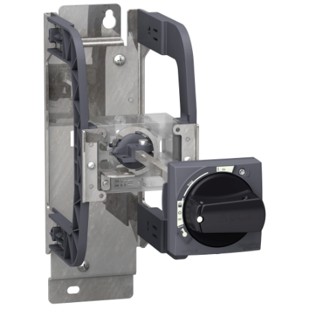 Picture of Mounting bracket kit, TeSys Ultra, IP54, black, with trip indication, with extended rotary handle, for LUB