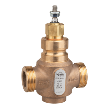 Picture of Venta V241 Globe Valve, 2-Way, PN16, G 1-1/4 Ext'nal Thread, DN20, Kvs 6.3, Bronze Body, Stainless Trim, Stem Up Closed.