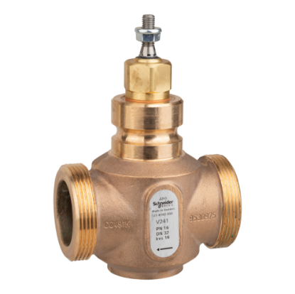 Picture of Venta V241 Globe Valve, 2-Way, PN16, G 2 External Thread, DN32, Kvs 16, Bronze Body, Stainless Trim, Stem Up Closed.