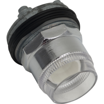 Picture of Illuminated push button head, Harmony 9001K, metal, plastic guard flush, without cap, 30mm, spring return, without bulb