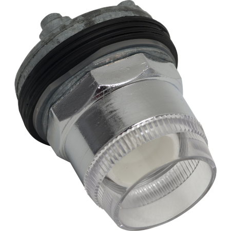 Picture of Illuminated push button head, Harmony 9001K, metal, plastic guard flush, without cap, 30mm, spring return, without bulb