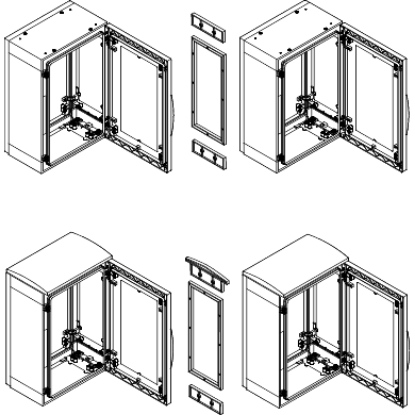 Picture of Thalassa, Horizontal coupling kit for PLA enclosure H1500xD420 mm - 15 mm - IP55 coupling