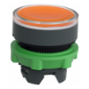 Picture of Head for illuminated push button, Harmony XB5, Harmony XALF, plastic, orange flush, 22mm, universal LED,