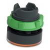 Picture of Head for illuminated push button, Harmony XB5, Harmony XALF, plastic, orange flush, 22mm, universal LED,