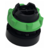 Picture of Harmony XB5, Push button head, plastic, flush, green, 22mm, spring return, marked START