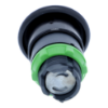 Picture of Harmony XB5, Head for non illuminated pushbutton, plastic, black, mushroom 40mm, 22mm, spring return
