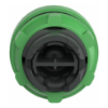 Picture of Harmony XB5, Push button head, plastic, flush, green, 22mm, spring return, coloured boot, unmarked