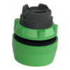 Picture of Harmony XB5, Push button head, plastic, flush, green, 22mm, spring return, coloured boot, unmarked