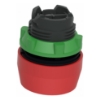 Picture of Harmony XB5, Push button head, plastic, flush, red, 22mm, spring return, coloured boot, unmarked