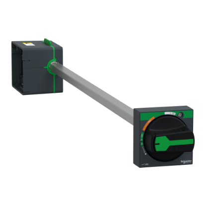 Picture of Side rotary handle, ComPacT NSXm, black handle, shaft length 45mm to 480mm, IP54