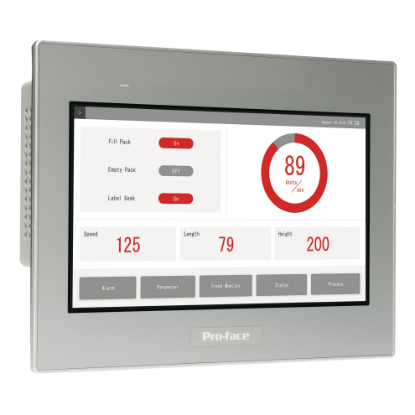 Picture of 4"W touch panel display, 1Ethernet, USB host, 24VDC