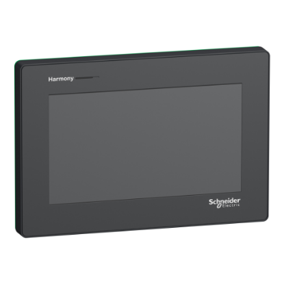 Picture of touch panel display, Harmony ST6, 7inch wide display, 1COM, 2Ethernet, USB host&device, 24V DC