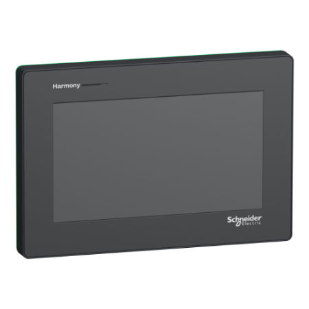 Picture of touch panel display, Harmony ST6, 7inch wide display, 1COM, 2Ethernet, USB host&device, 24V DC