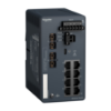 Picture of network switch, Modicon Networking, managed, 8 ports for copper with 2 ports for fiber optic, multimode
