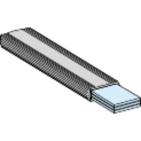 Picture of Insulated flexible bar, PrismaSeT P and G, 250 A, busbar size 20 x 3mm, length 1800mm, set of 1