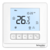 Picture of Thermostat, Spacelogic, fan coil on/off, standalone, LCD 5 Button, 4P, 3 fan, external sensor, 240V, white