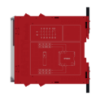 Picture of safety module, Harmony XPS, estop or guard, connected to supply terminals 48 to 240V AC or DC , no inputs, screw