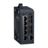 Picture of network switch, Modicon Networking, standard unmanaged, 6 ports for copper with 2 ports for singlemode fiber optic