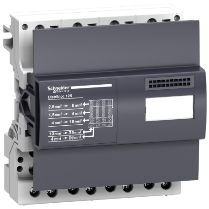 Picture of Distribution block, LINERGY DX, for 4P, 125A, 6M, 52holes