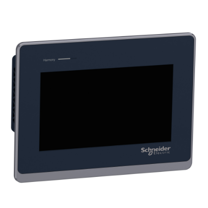 Picture of touch panel screen, Harmony ST6 , 7inch wide display, 2Ethernet, USB host and device, 24V DC